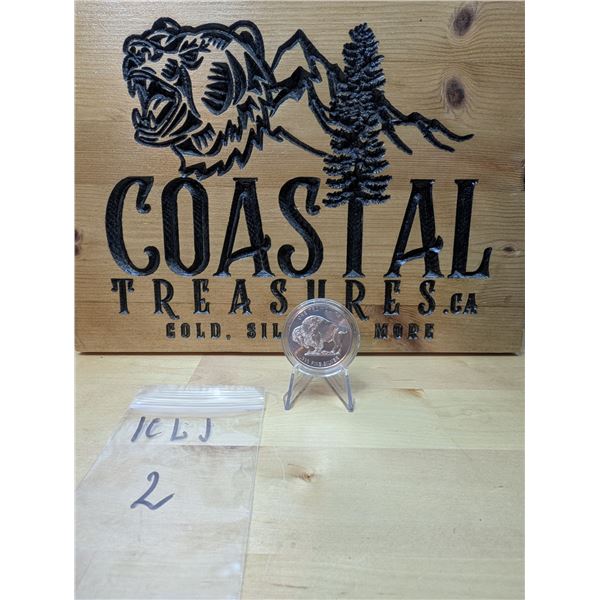 Lot 2-1) 1 oz Buffalo Indian Head Silver