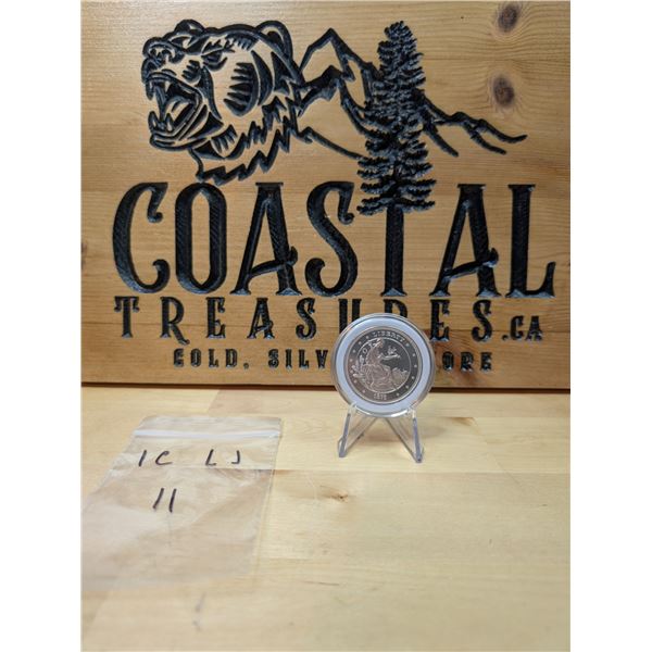 Lot 11-1) 1 oz 2024 Samoa Morgan Union dollar