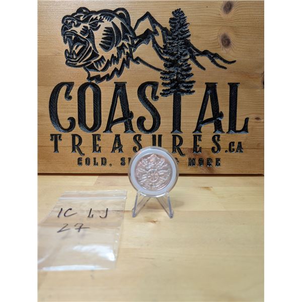 Lot 27-1) 1 oz Silver Dead Men Tell No Tales