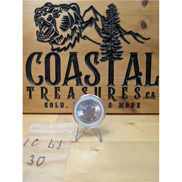 Lot 30-1) 1 oz  Canadian Maple 2022 Silver