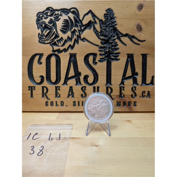 Lot 38-1) 1 oz  Viking warrior Eric Bloodaxe Silver