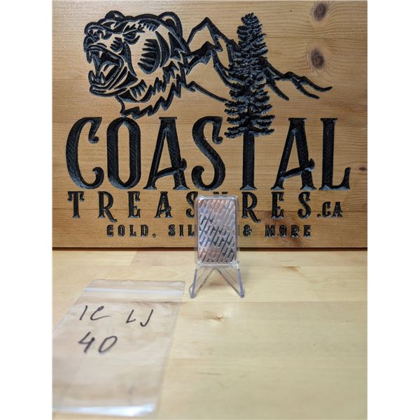 Lot 40-1) 1 oz Asahi silver bar