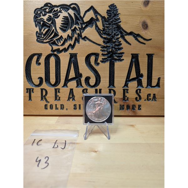 Lot 43-1) 1 oz Walking Liberty  USA 2021