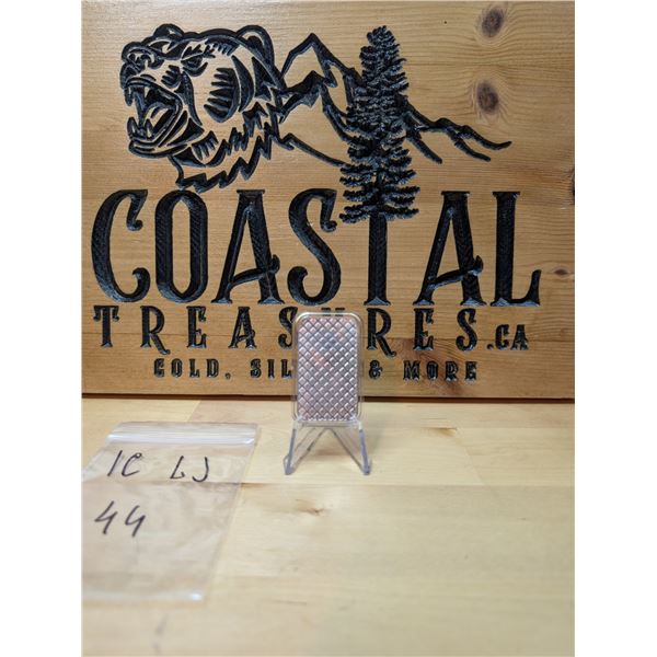 Lot 44-1) 1 oz Ingot Silver Bar