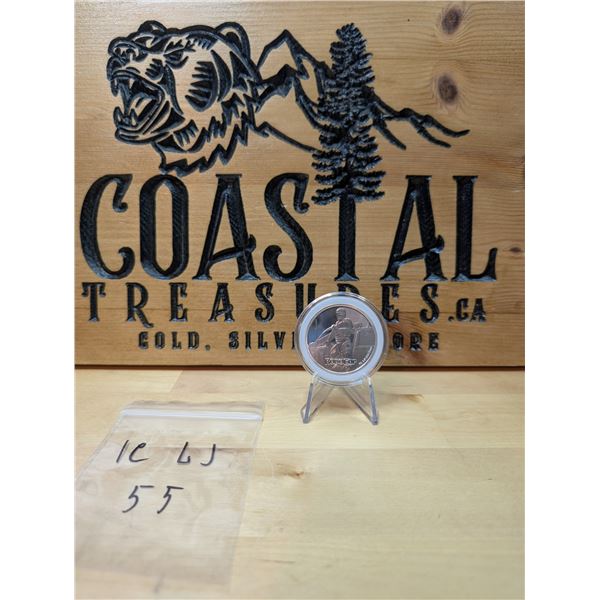 Lot 55-1)  1 oz  Fiji Robocop silver coin