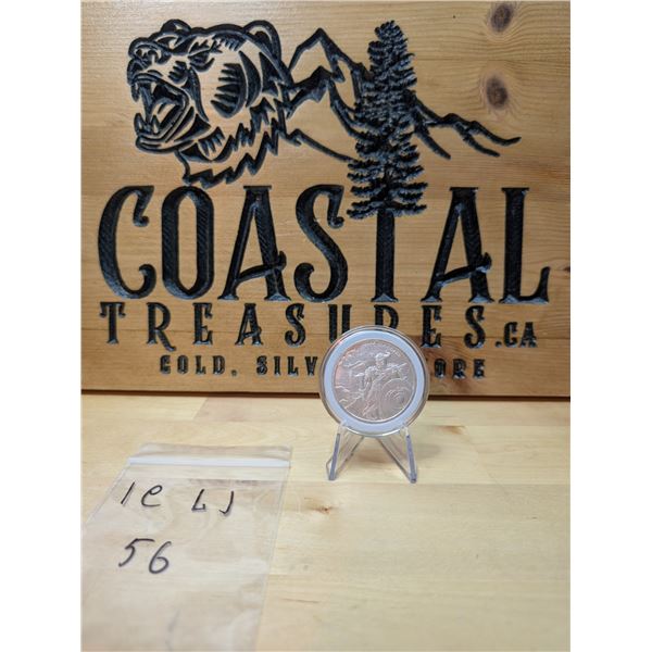 Lot 56-1) 1 oz  Viking warrior Eric Bloodaxe Silver