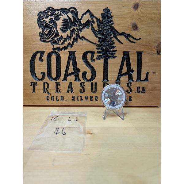 Lot 76-1) 1 oz Canadian Maple 2022 Silver