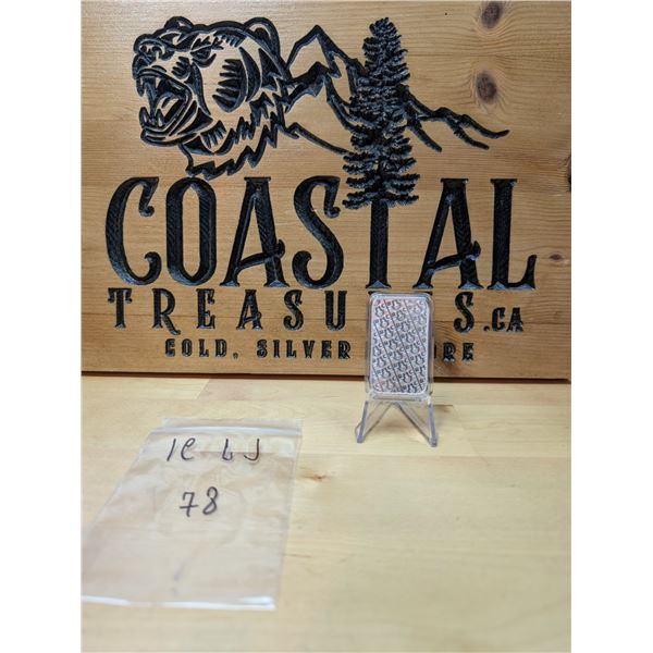 Lot 78-1) 1 oz RMC silver bar