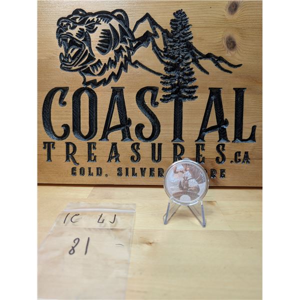 Lot 81-1) 1 oz Chiwoo  Cheonwang Silver round