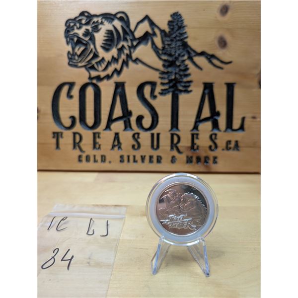 Lot 84-1) 1 oz Samoa Street Fighter 2024 silver