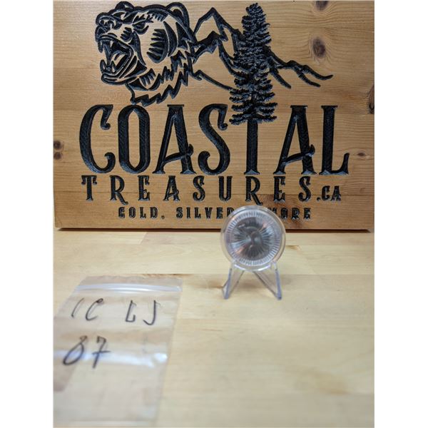 Lot 87-1) 1 oz Australian Kangaroo silver coin