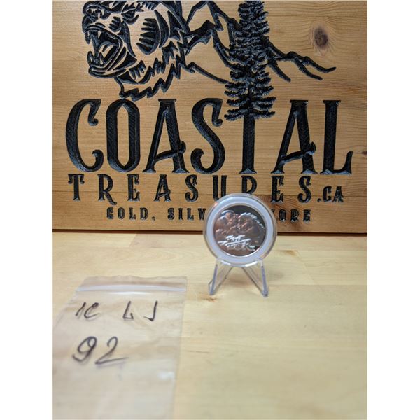 Lot 92-1) 1 oz Samoa Street Fighter 2024 silver