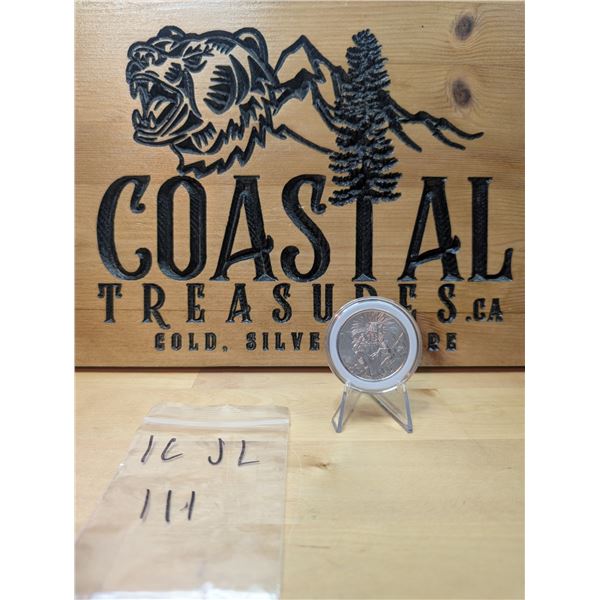 Lot 111-1)1 oz Aztec god of death silver