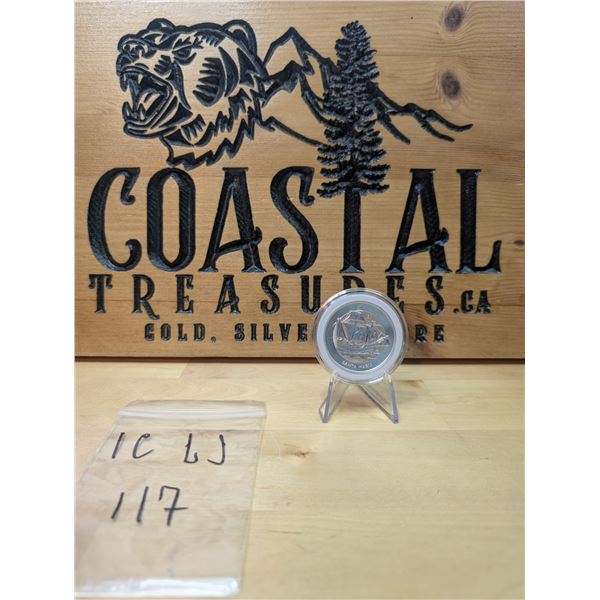 Lot 117-1) 1 oz Virgin island Santa Maria Silver