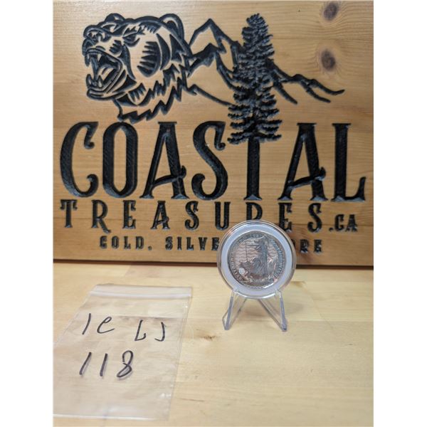 Lot 118-1) 1 oz Britannia 2023 silver