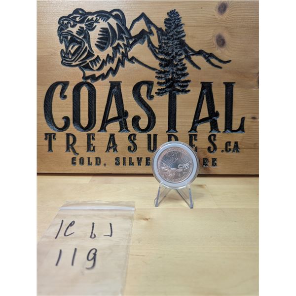 Lot 119-1) 1 oz Crocodile Untamed Landscapes Coin