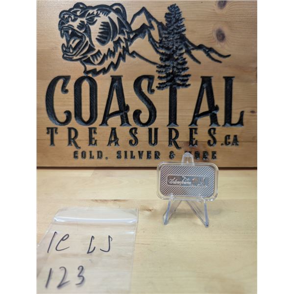 Lot 123-1) 1 oz Silvertowne Prospector silver bar