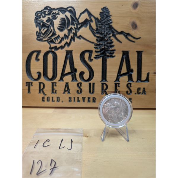 Lot 127-1) 1 oz Julius Caesar Legendary warriors Silver
