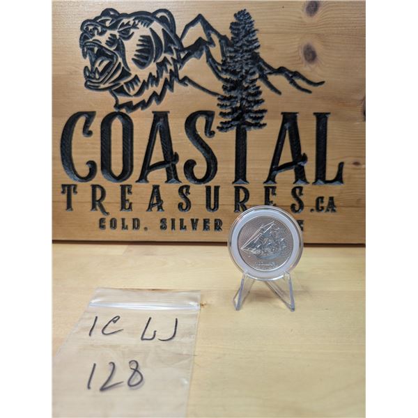 Lot 128-1) 1 oz Cook Island 1$ silver