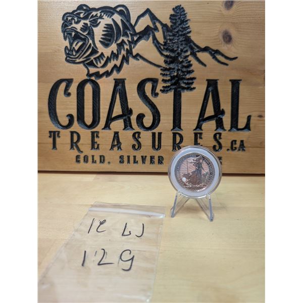 Lot 129-1)  1 oz Britannia 2023 silver