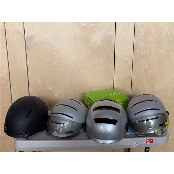 LOT DE 4 CASQUES DE VELO KASK (VALEUR DE 1000+$)