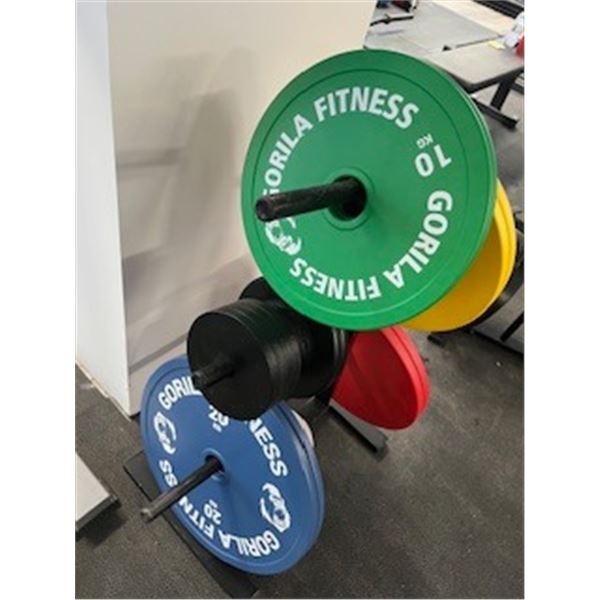 Gorilla weight stand with 25/20/15/10 weights