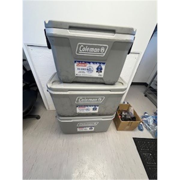 3- Coleman coolers