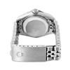 Image 9 : Rolex Ladies Stainless Steel Black Index Dial Diamond And Emerald Bezel Date Wri