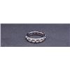 Image 4 : 18k White Gold Half Loop Eternity Ring by Carlo Rici