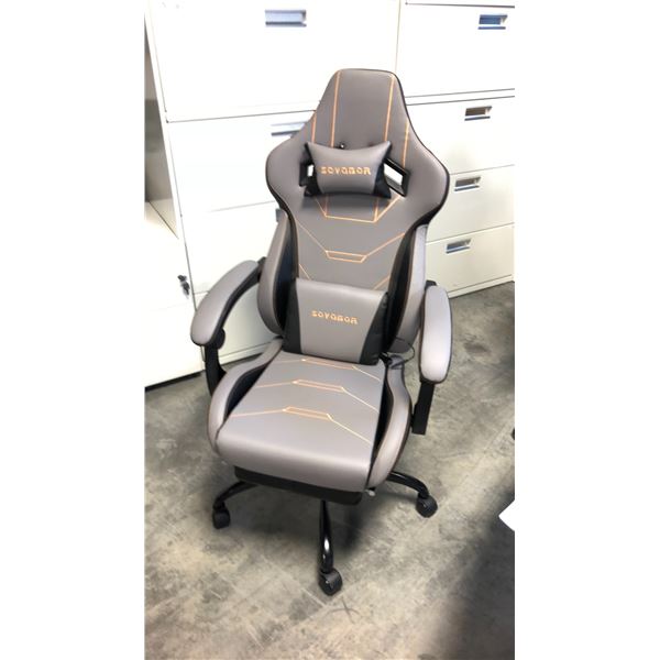 SUKIDA SEYABER GREY/BLACK GAMING CHAIR *IN BOX*