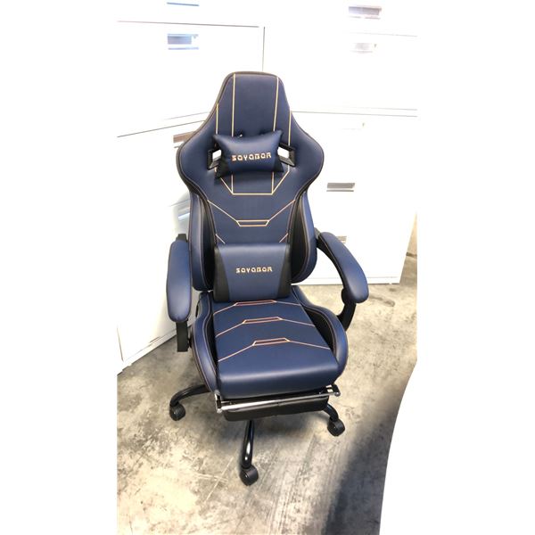 SUKIDA SEYABER BLUE/BLACK GAMING CHAIR *IN BOX*
