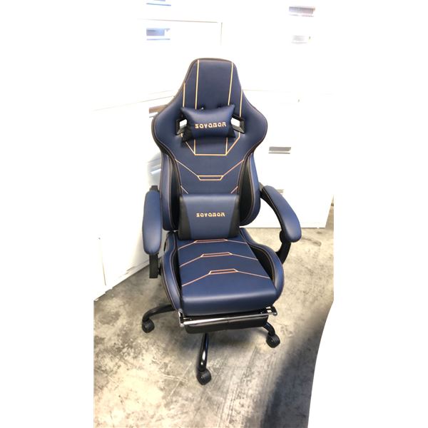 SUKIDA SEYABER BLUE/BLACK GAMING CHAIR *IN BOX*