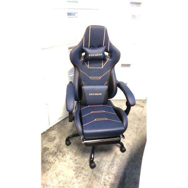 SUKIDA SEYABER BLUE/BLACK GAMING CHAIR *IN BOX*