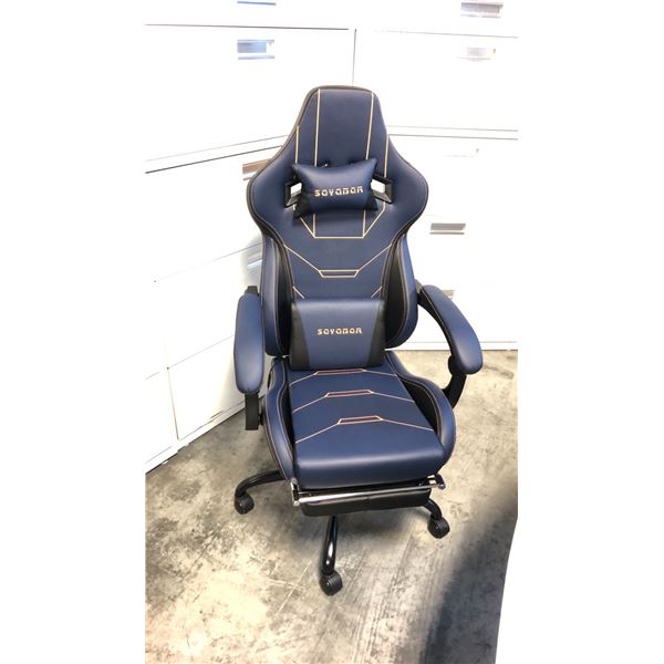 SUKIDA SEYABER BLUE/BLACK GAMING CHAIR *IN BOX*