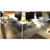 Image 2 : WHITE 71" X 71" CONFERENCE TABLE