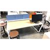 Image 2 : LIGHT OAK 71" X 71" CONFERENCE TABLE