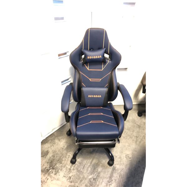 SUKIDA SEYABER BLUE/BLACK GAMING CHAIR *IN BOX*