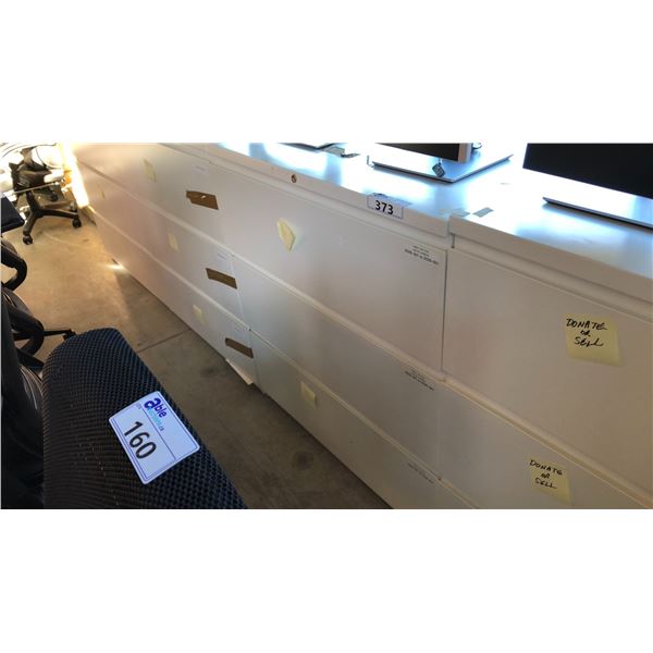 WHITE 3 DRAWER LATERAL FILE CABINET