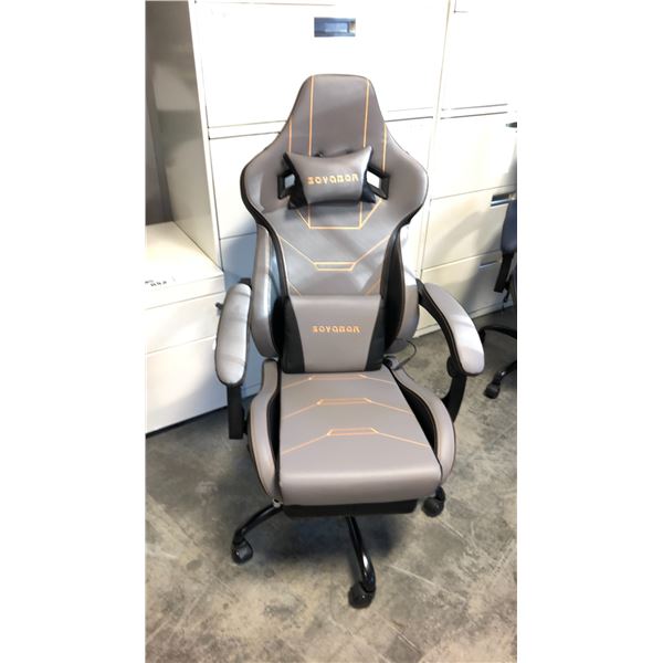SUKIDA SEYABER GREY/BLACK GAMING CHAIR *IN BOX*
