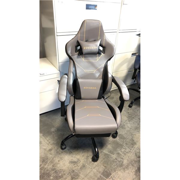 SUKIDA SEYABER GREY/BLACK GAMING CHAIR *IN BOX*