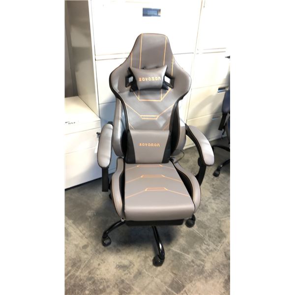 SUKIDA SEYABER GREY/BLACK GAMING CHAIR *IN BOX*