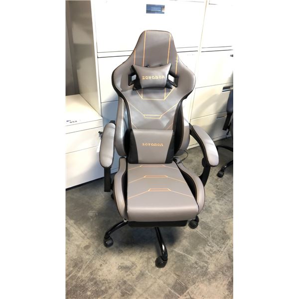 SUKIDA SEYABER GREY/BLACK GAMING CHAIR *IN BOX*