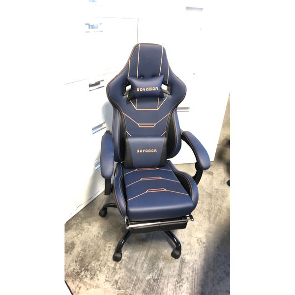 SUKIDA SEYABER BLUE/BLACK GAMING CHAIR *IN BOX*