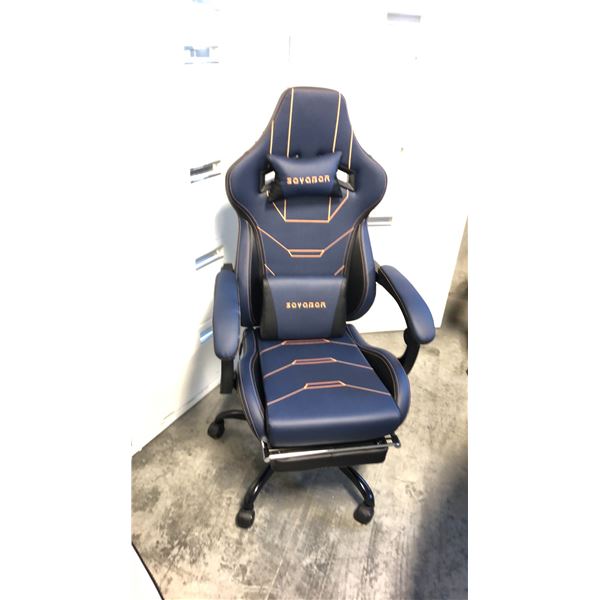 SUKIDA SEYABER BLUE/BLACK GAMING CHAIR *IN BOX*