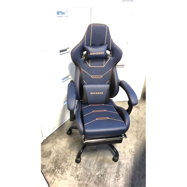 SUKIDA SEYABER BLUE/BLACK GAMING CHAIR *IN BOX*