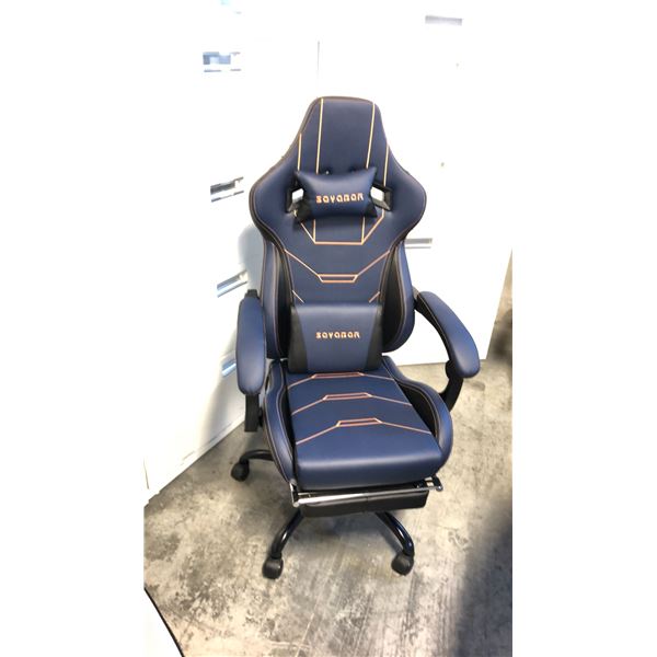 SUKIDA SEYABER BLUE/BLACK GAMING CHAIR *IN BOX*
