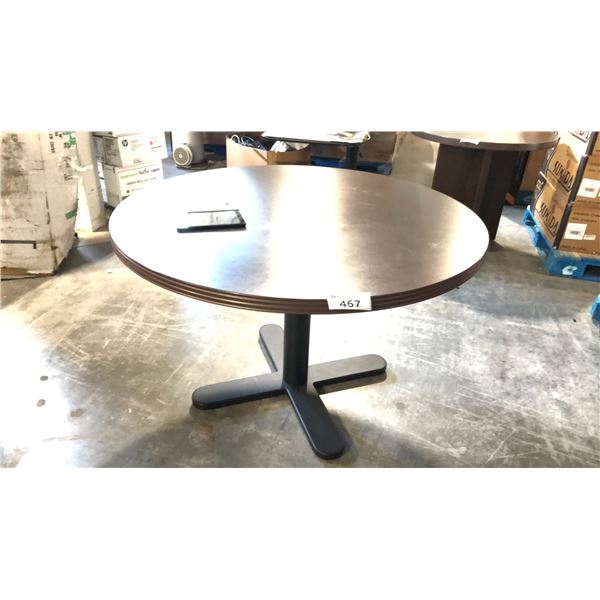 DARK WOOD 48" ROUND TABLE