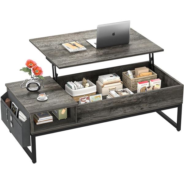 CYCLYSIO YHCT-004 BLACK COFFEE TABLE WITH RISER *IN BOX*
