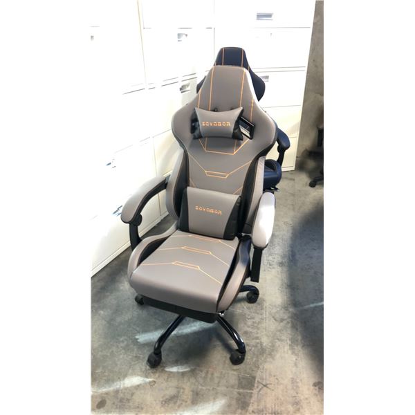 SUKIDA SEYABER GREY/BLACK GAMING CHAIR *IN BOX*