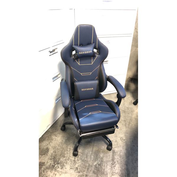 SUKIDA SEYABER BLUE/BLACK GAMING CHAIR *IN BOX*